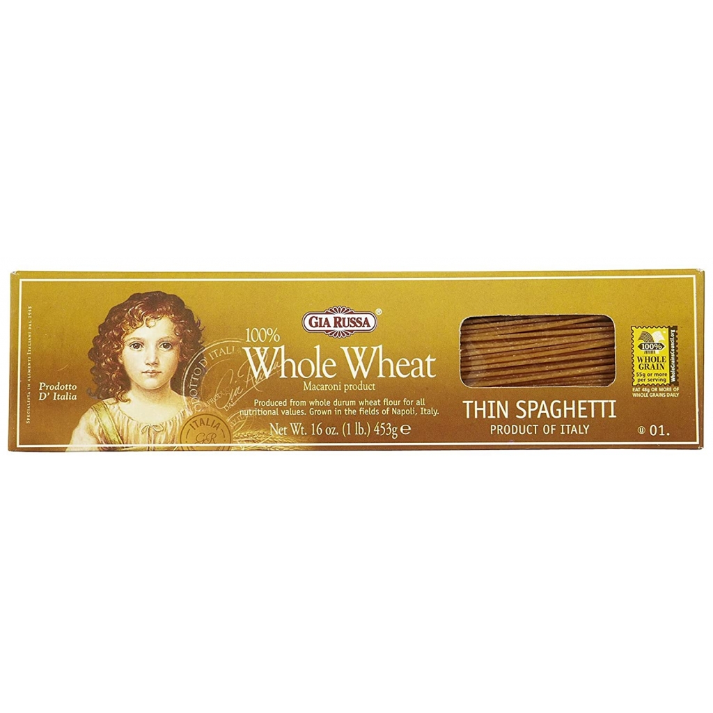 Whole Wheat Thin Spaghetti - 100% Whole Wheat, 16 oz