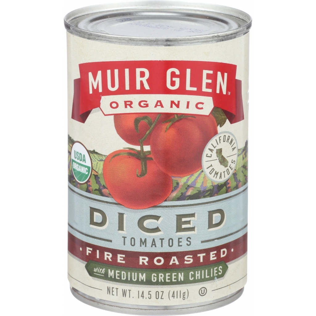 Diced Fire Roasted Tomatoes with Green Chiles (14.5 oz)