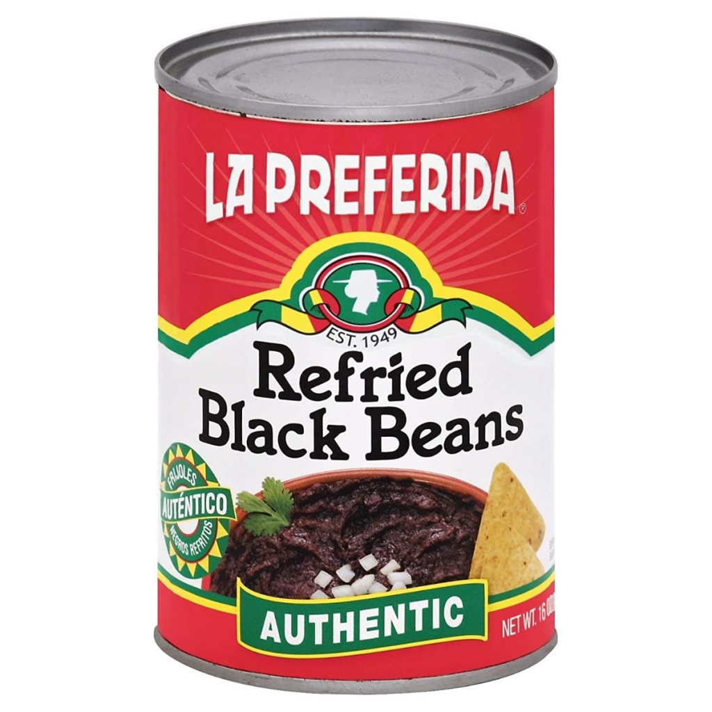 Authentic Refried Black Beans - 16 oz