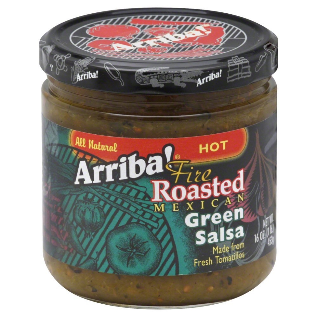 Fire Roasted Mexican Green Salsa Hot, 16 OZ