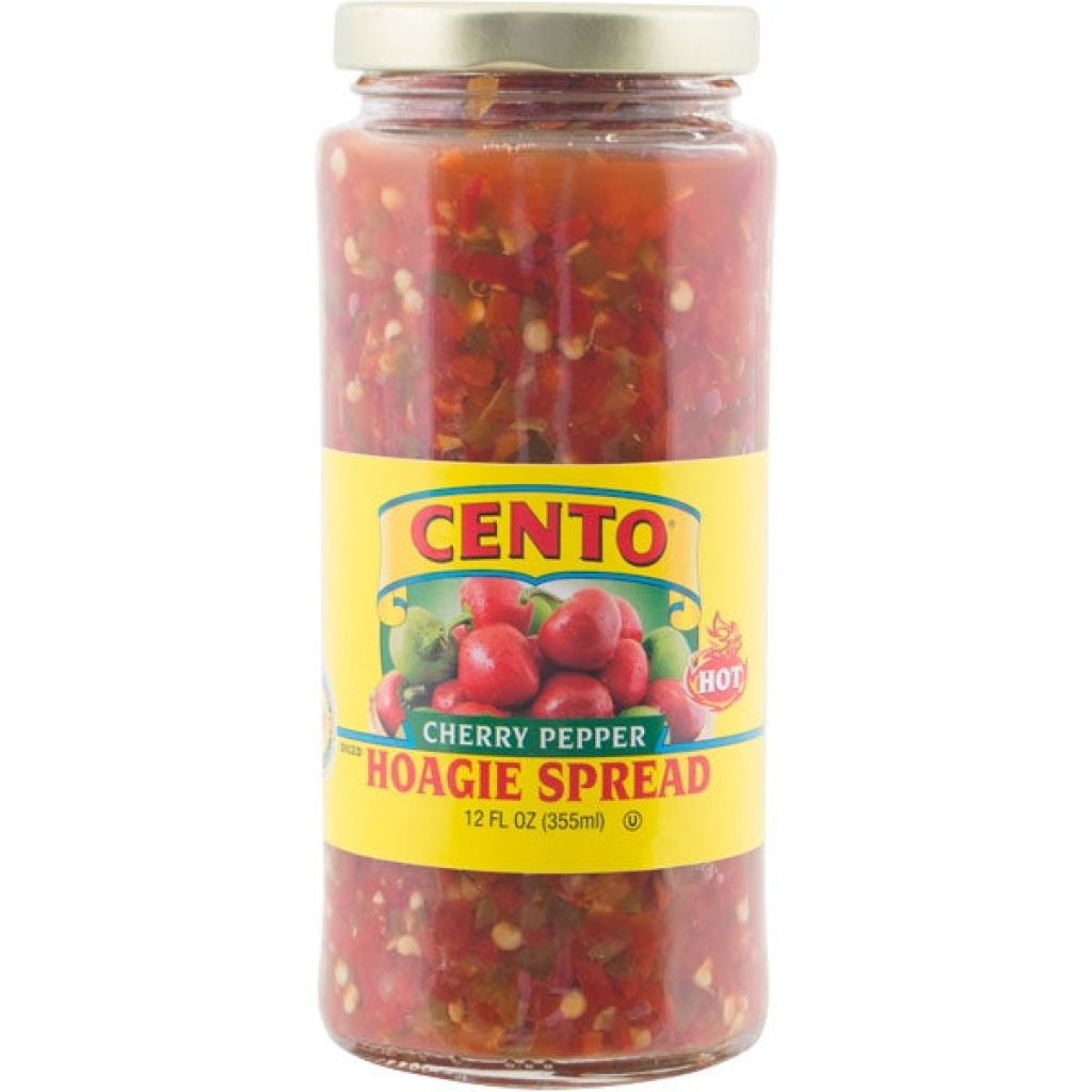 Cento Diced Hot Cherry Pepper Hoagie Spread, 12 oz