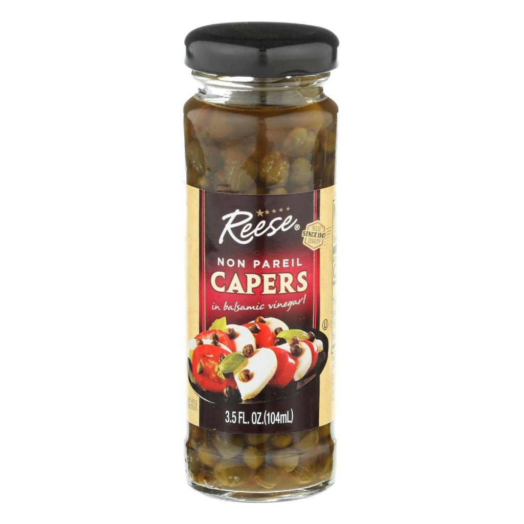 Reese Non-Pareil Capers in Balsamic Vinegar, 3.5 OZ