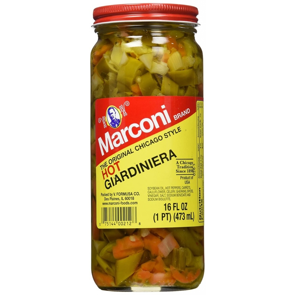 Hot Giardiniera Vegetable Mix - 16 oz