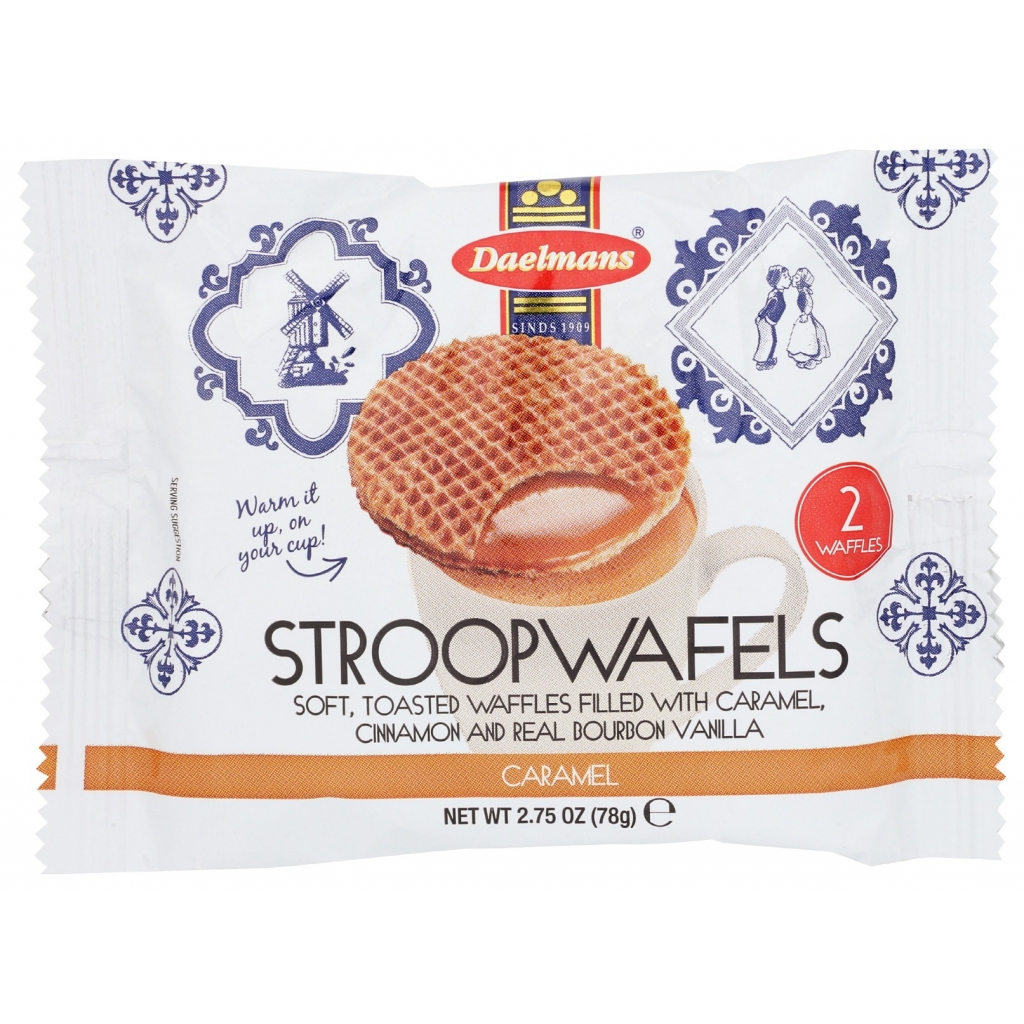 Stroopwafels with Creamy Caramel Filling for Snacking