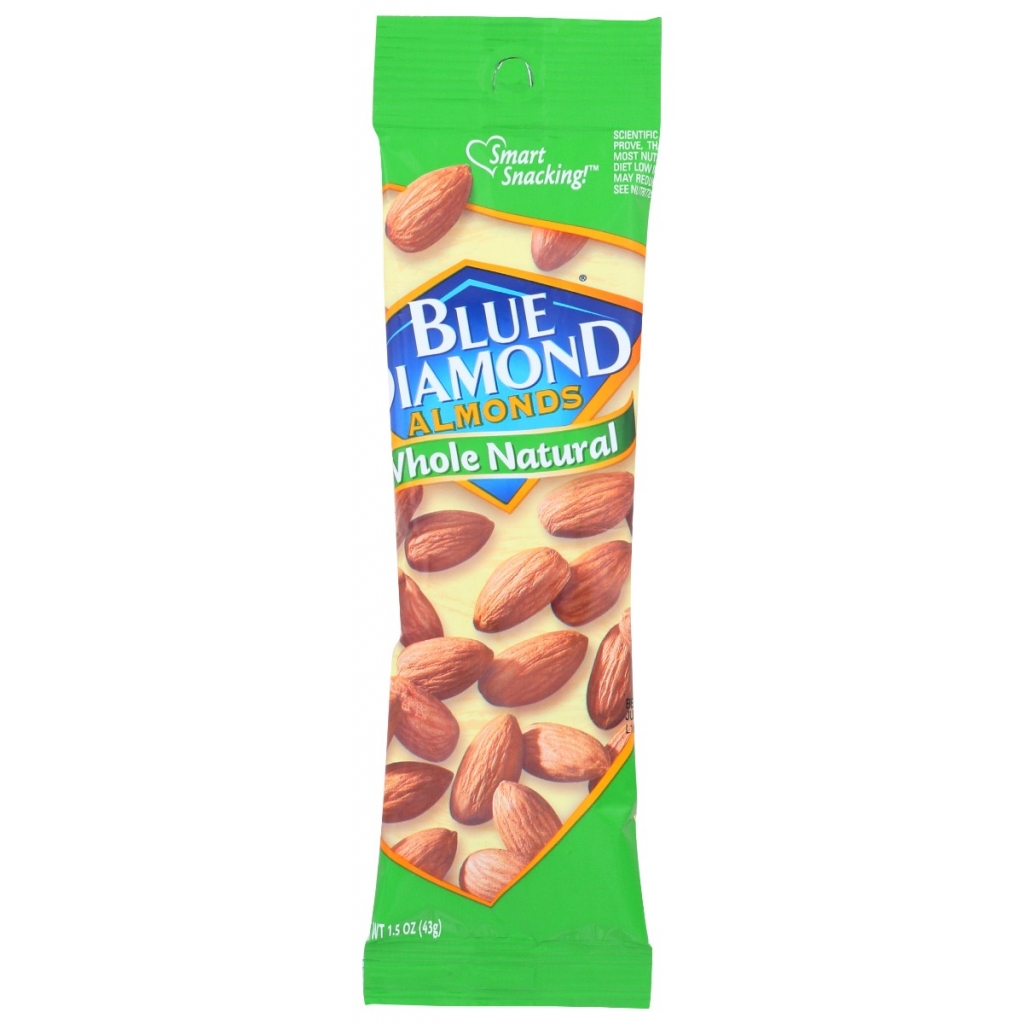 Whole Natural Almond Tube, 1.5 oz