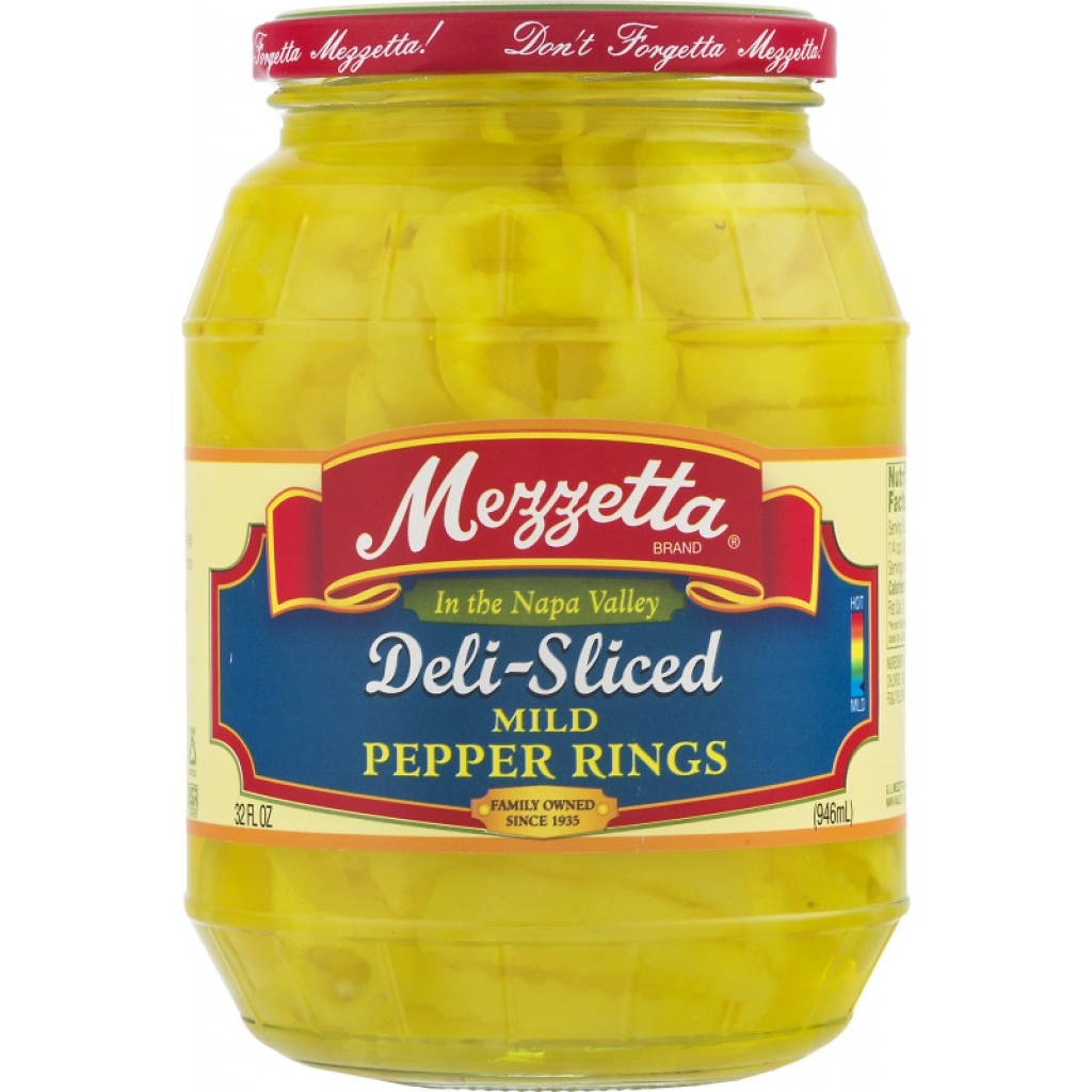 Mezzetta Deli Sliced Mild Pepper Rings, 32 oz