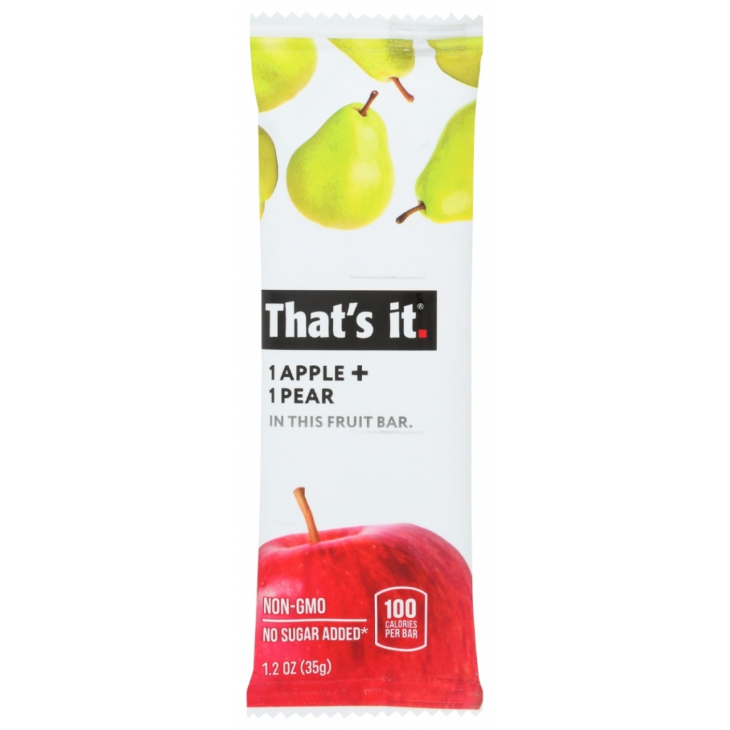 Apple and Pear Fruit Bar, 1.2 oz