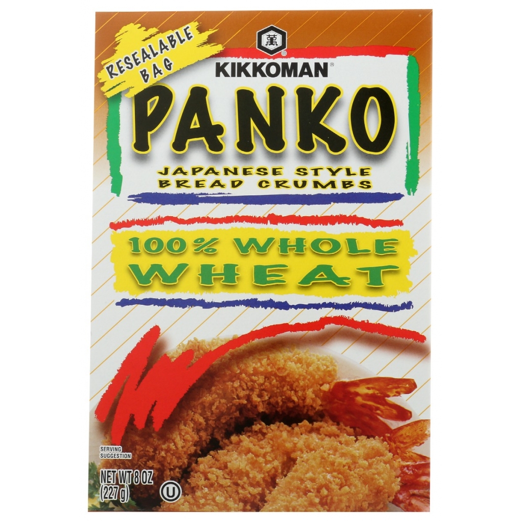 Kikkoman 100% Whole Wheat Panko Breadcrumbs, 8 oz