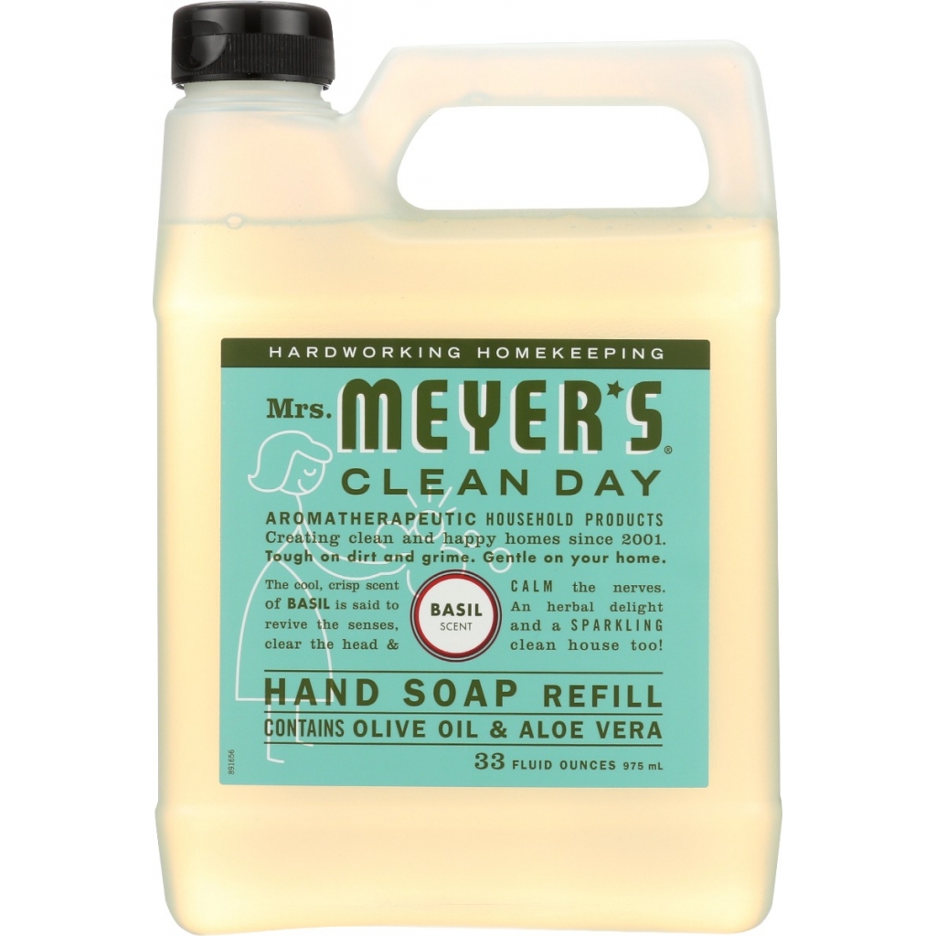 Basil Scented Liquid Soap Refill - 33 oz