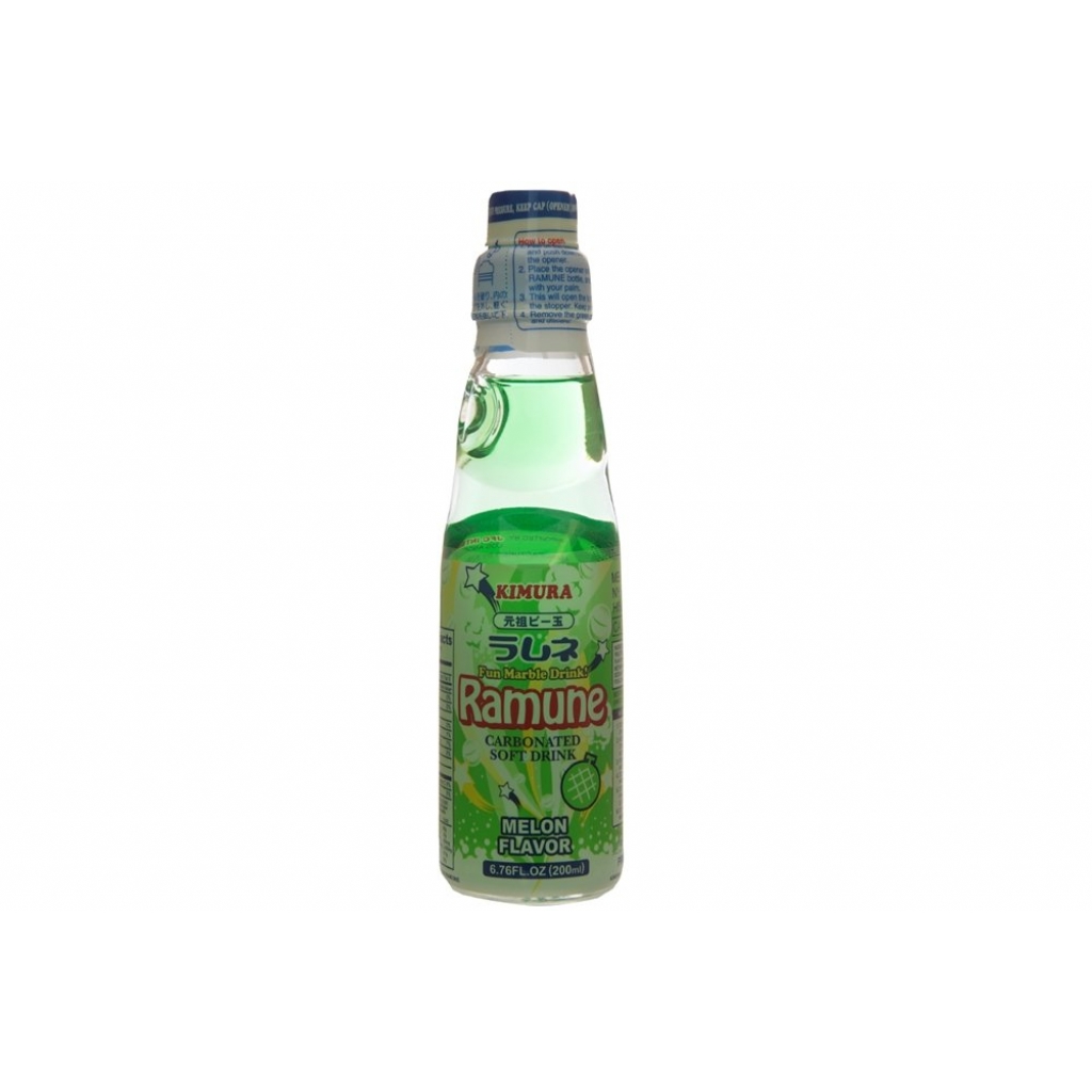 Melon-Flavored Ramune Soft Drink – 6.76 oz