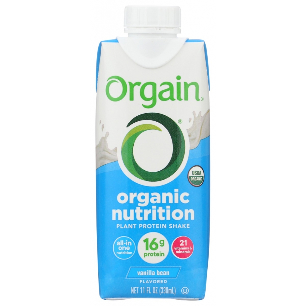 Vegan Organic Nutrition Shake - Vanilla Bean - 11 fl oz