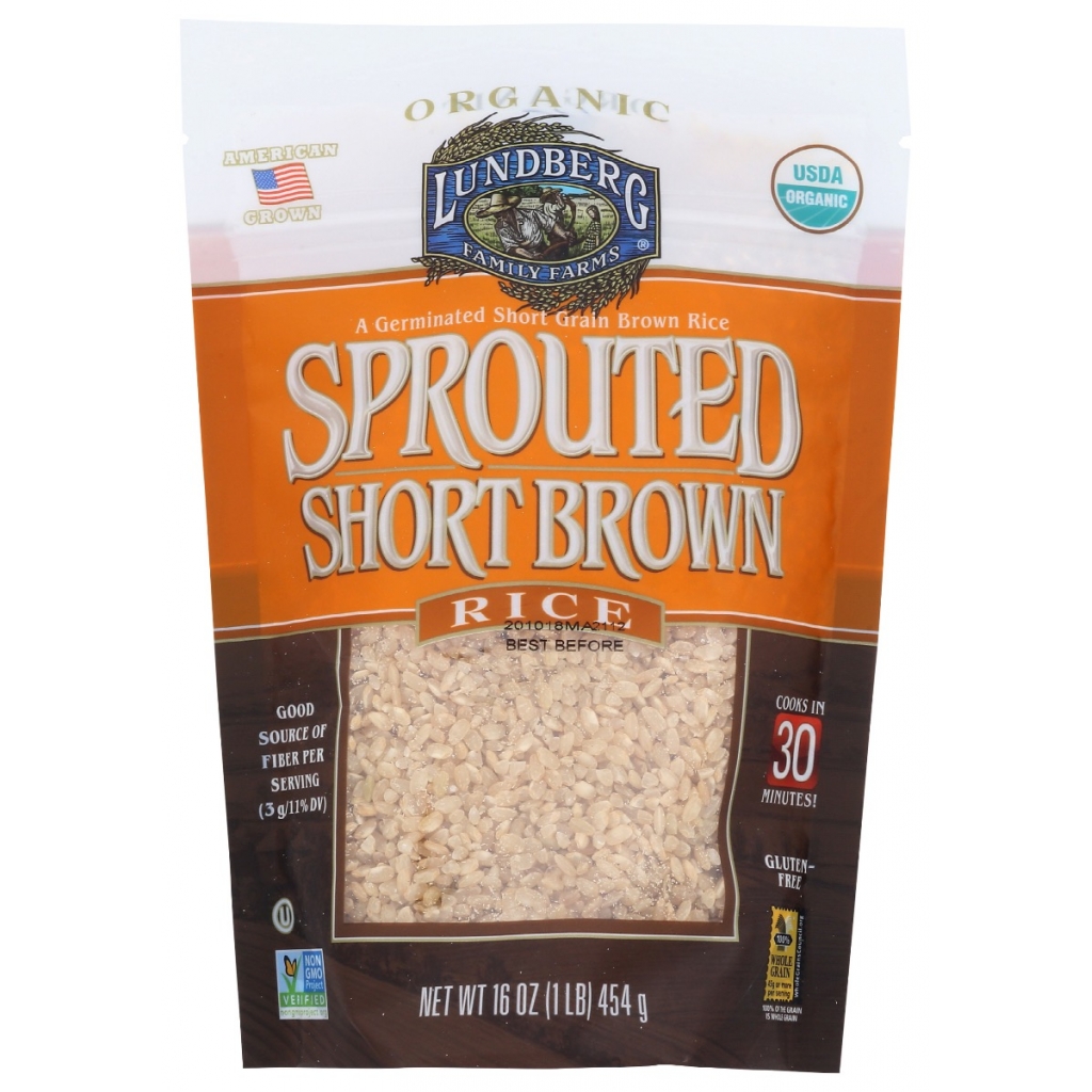 Germinated Brown Short Rice, 16 oz