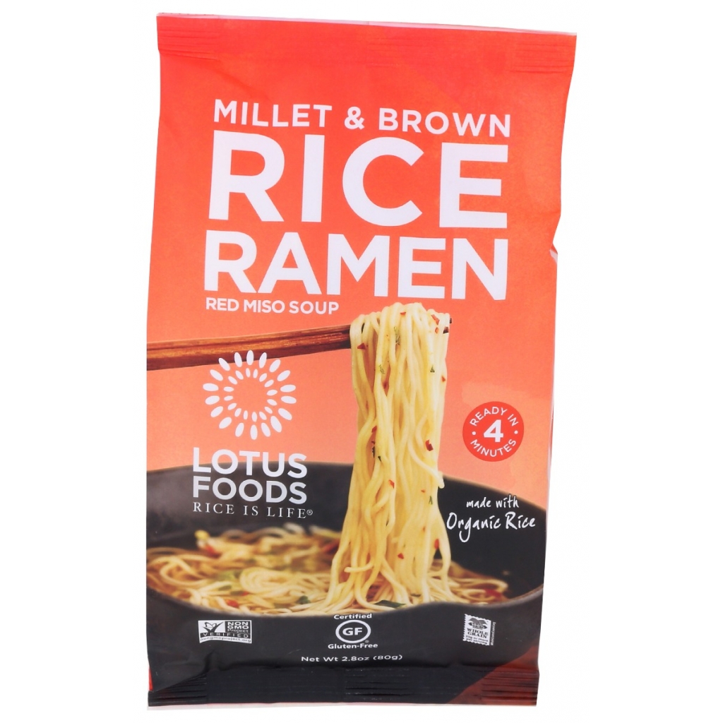 Millet Brown Rice Ramen With Red Miso Soup, 2.8 oz