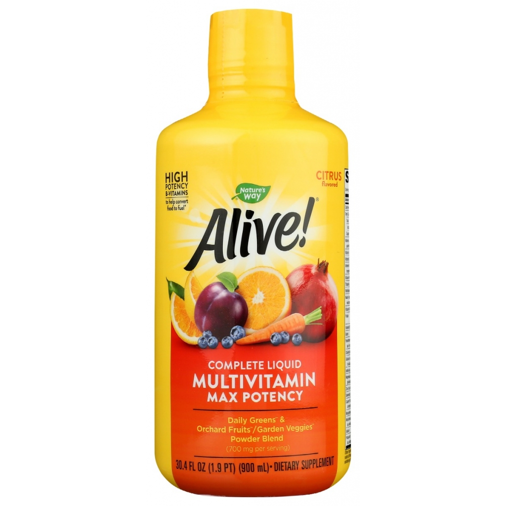 Alive! Citrus Complete Liquid Multivitamin Max Potency - 30.4 oz