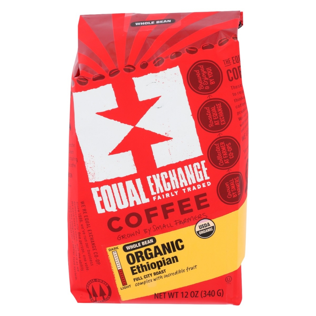 Organic Whole Bean Ethiopian Coffee - 12 oz