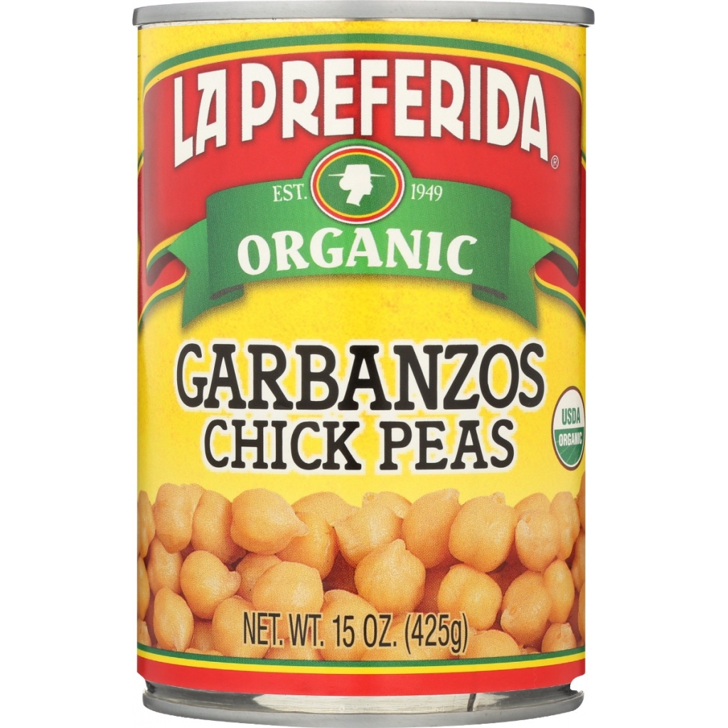 Organic Chick Peas, Ready to Eat, 15 oz