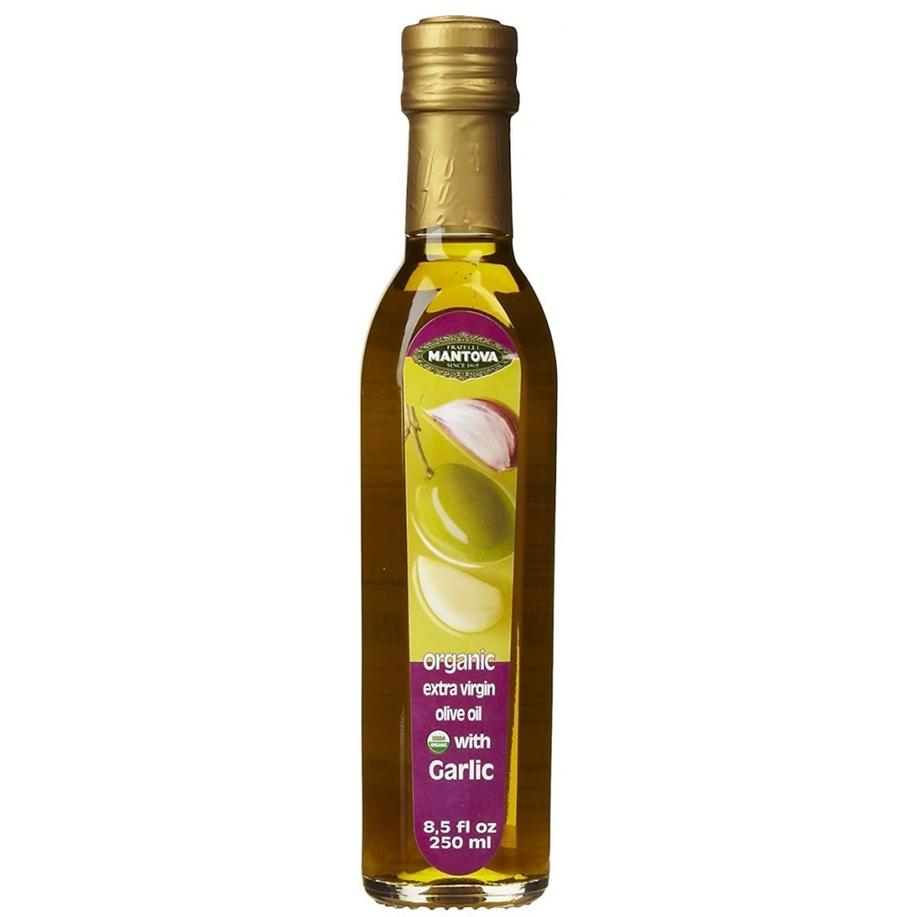 Mantova Garlic Extra Virgin Olive Oil, 8.5 oz