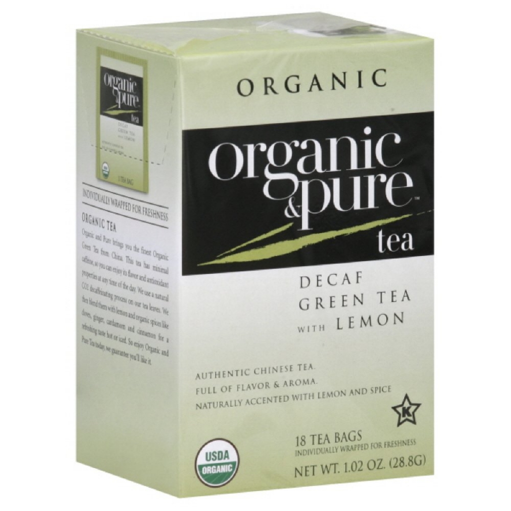 Organic Decaf Green Tea with Lemon - 18 Bags