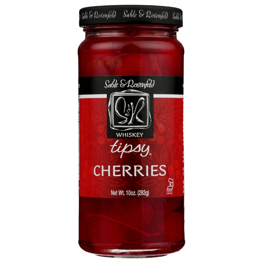 Whiskey-Infused Tipsy Cherries – 10 oz