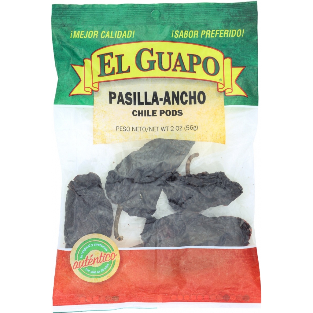 Pasilla-Ancho Chile Pods - 2 oz