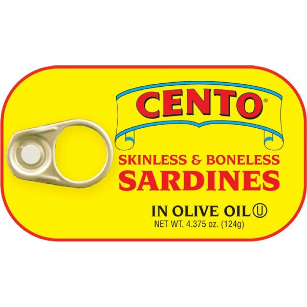 Skinless and Boneless Sardines in Olive Oil, 4.37 oz