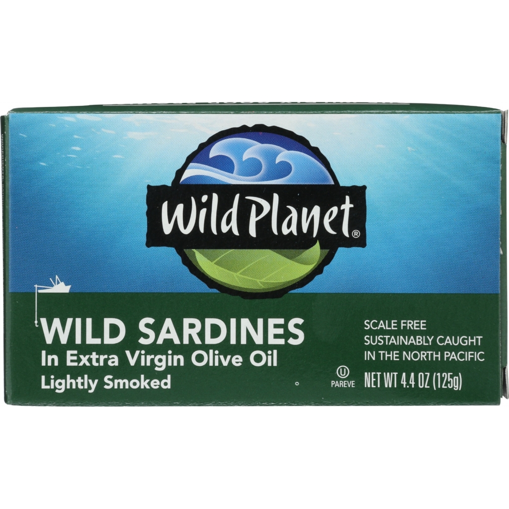 Wild Sardines in Organic Olive Oil - 4.4 oz