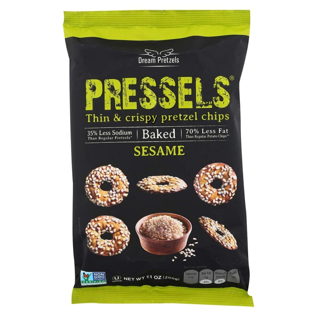 Dream Pretzel Baked Sesame Thin & Crispy Pretzel Chips - 7.1 oz