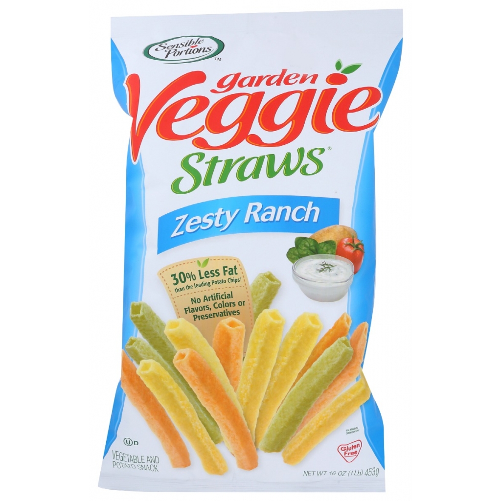 Straw Veggie Ranch Snack Straws - 16 oz Healthier Alternative