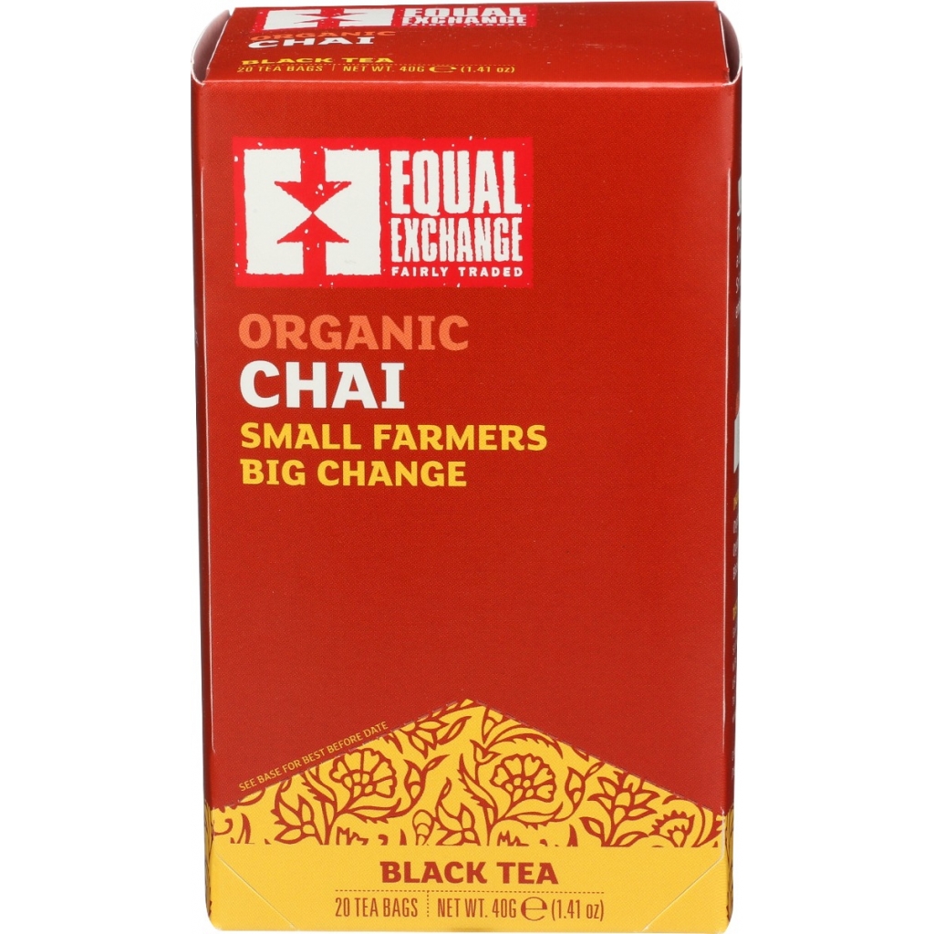 Organic Black Chai Tea Bags, 20 bg