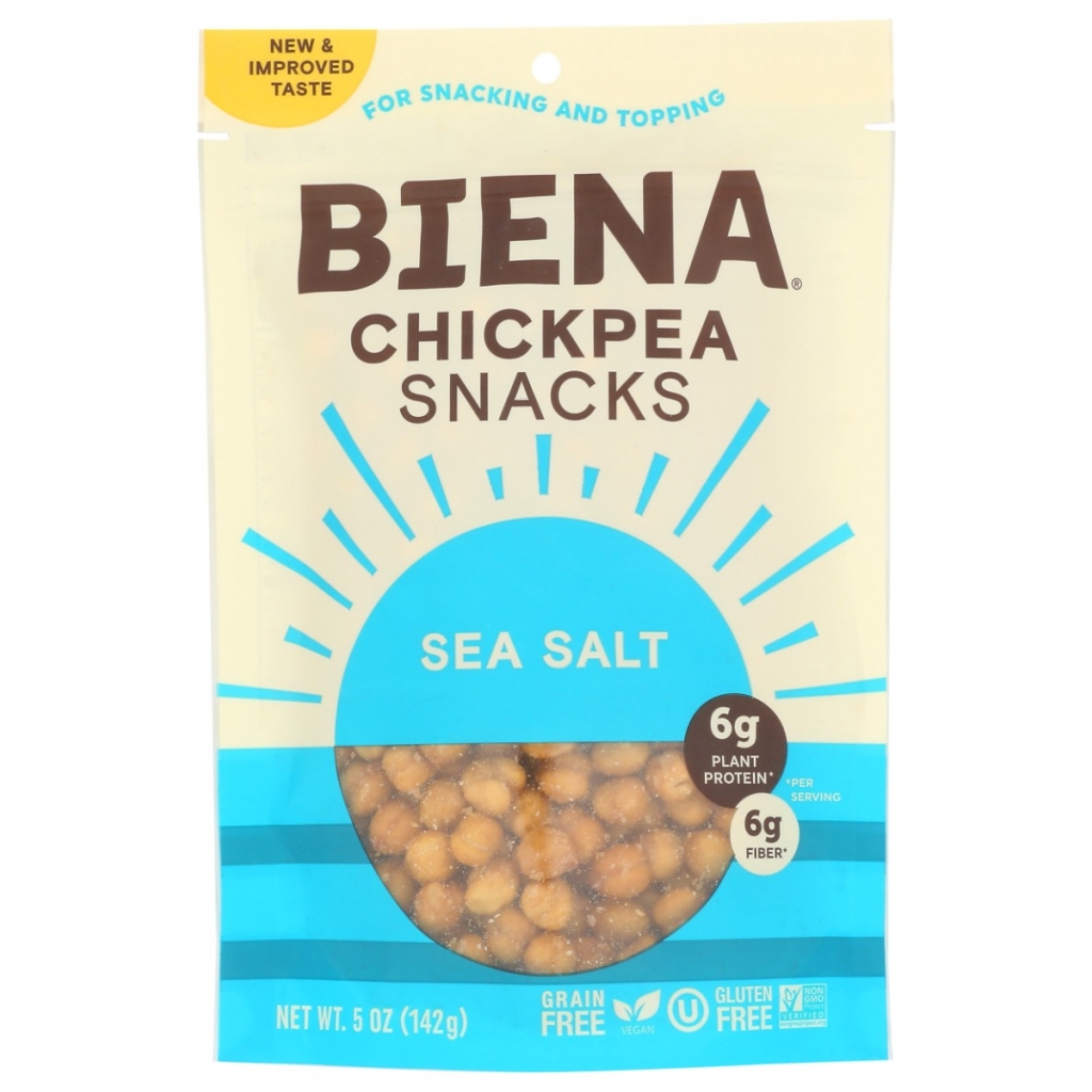 Sea Salt Roasted Chickpea Snacks, 5 oz