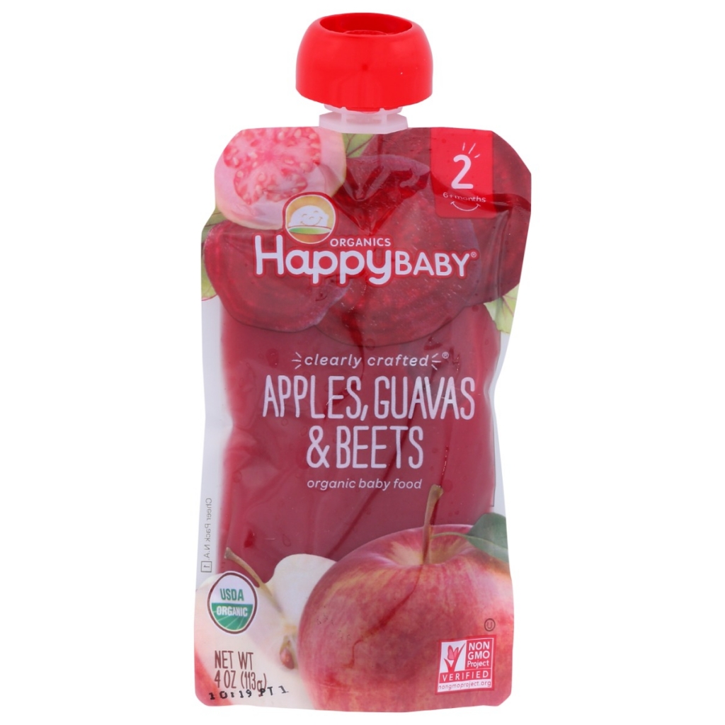 Organic Apples, Guavas & Beets Baby Food Pouch – 4 oz