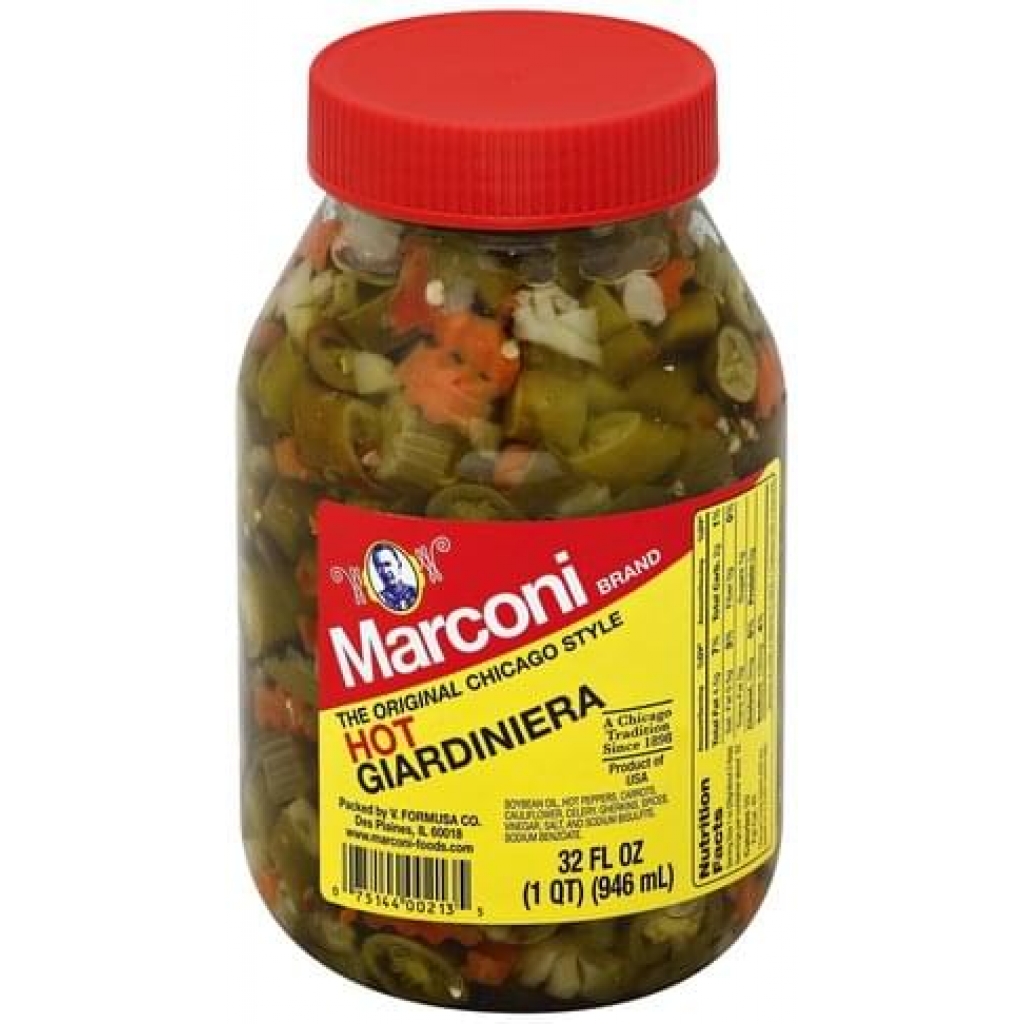 Flavorful Hot Giardiniera Mix, 32 oz