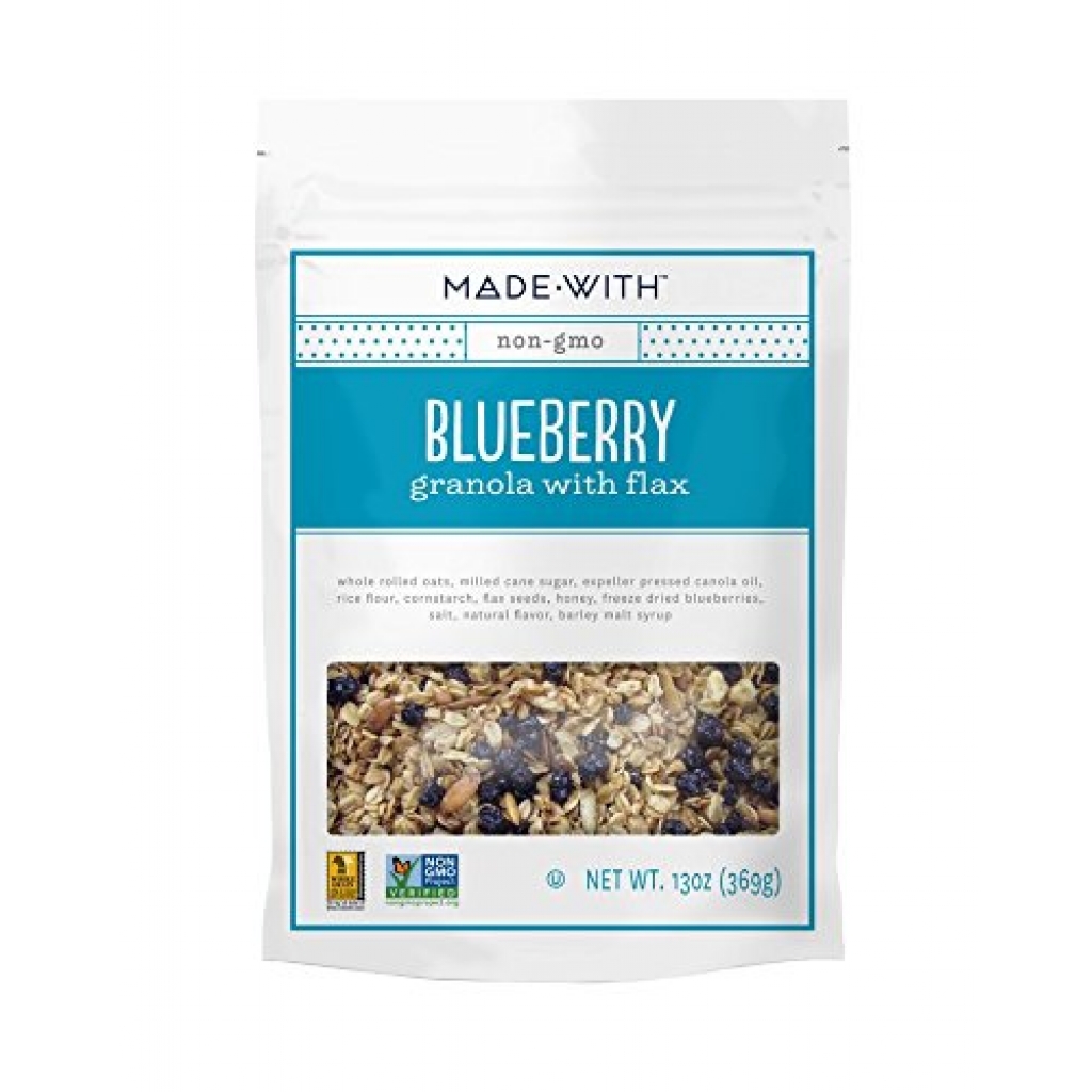 Blueberry Granola with Flax - Savory and Sweet Crunch