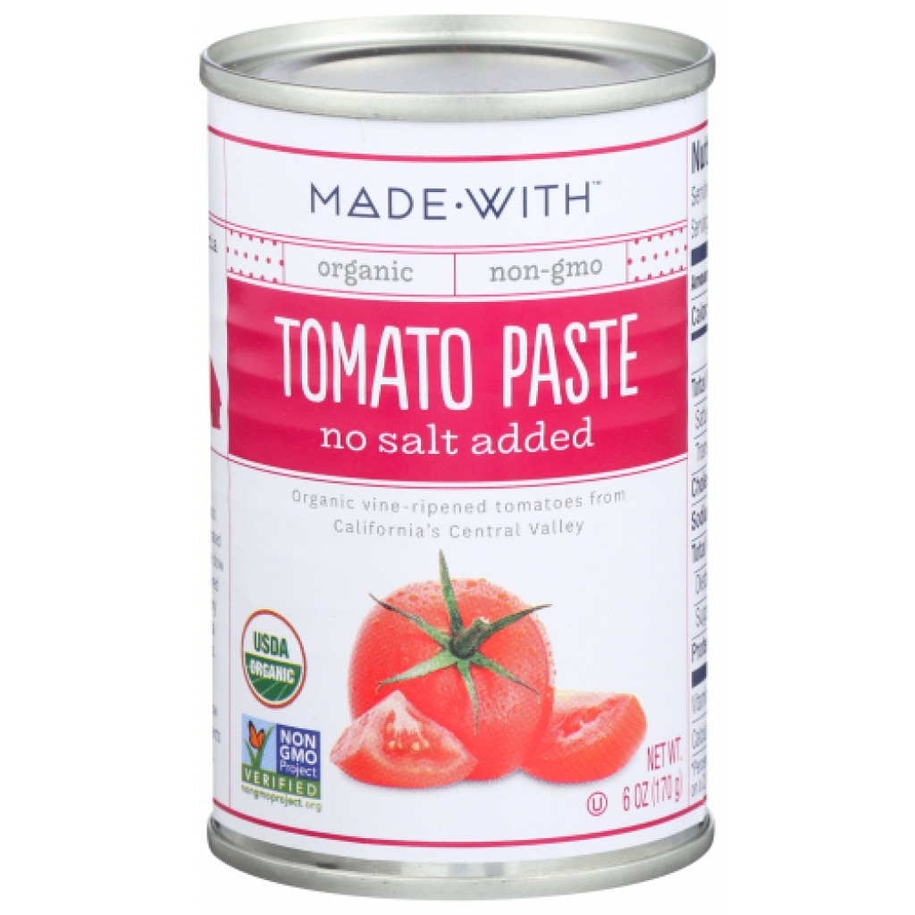 Organic Tomato Paste No Salt Added - 6 oz