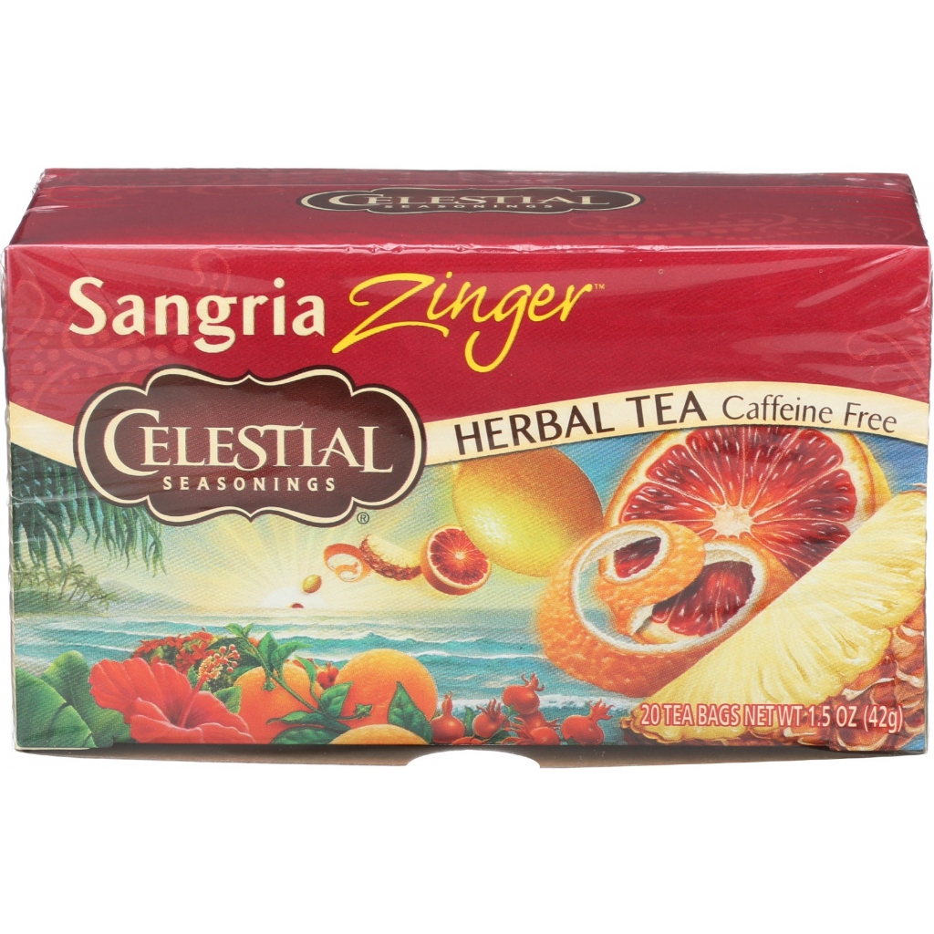 Sangria Zinger Herbal Tea - Refreshing Flavor (20 bags)