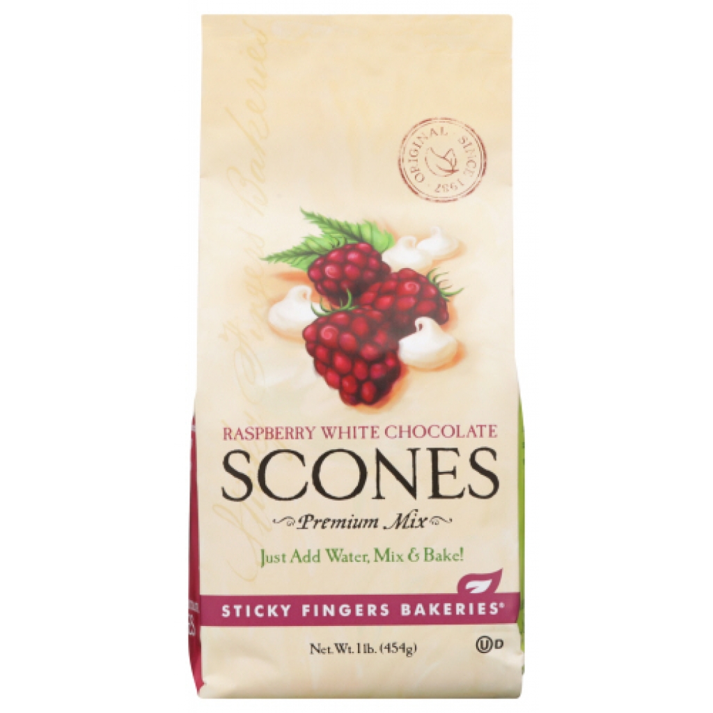 Raspberry White Chocolate Scones - 16 oz