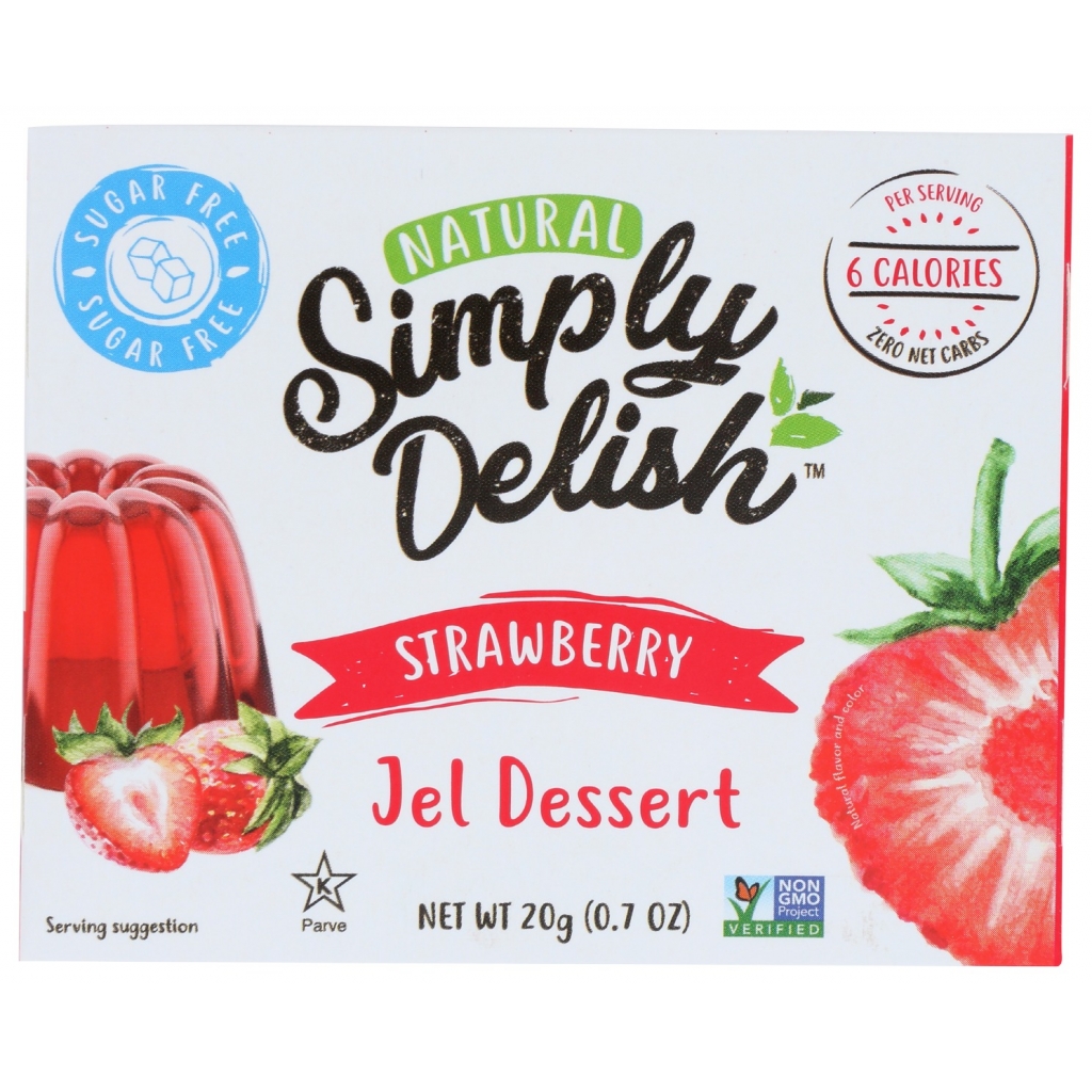 Sugar-Free Strawberry Gel Dessert, 0.7 oz