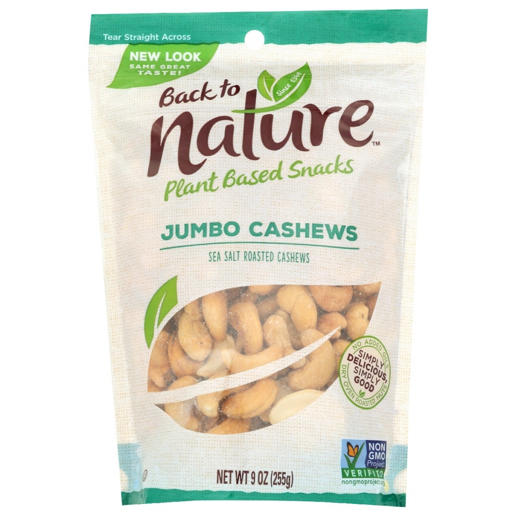 Sea Salted Jumbo Cashews, 9 oz