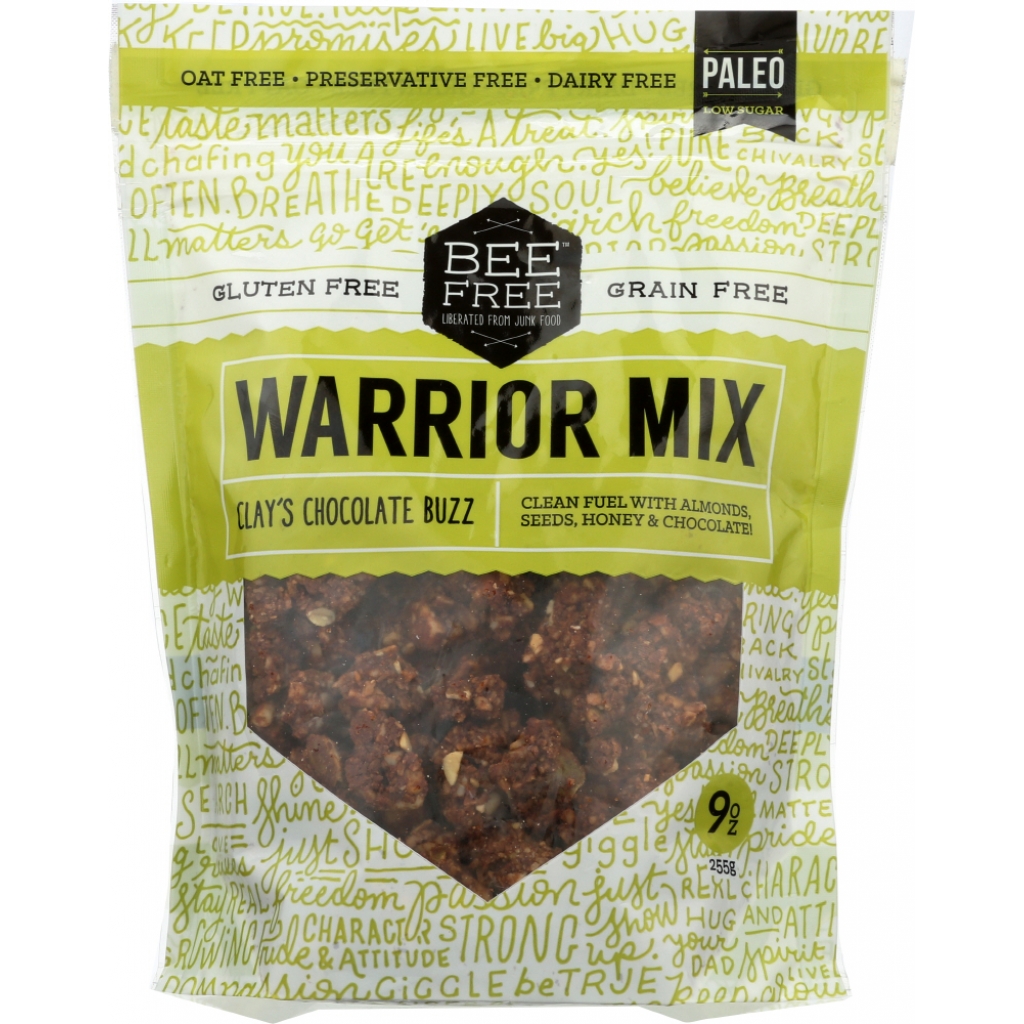 Warrior Mix Clays Chocolate Buzz Granola - Paleo-Friendly Snack, 9 oz