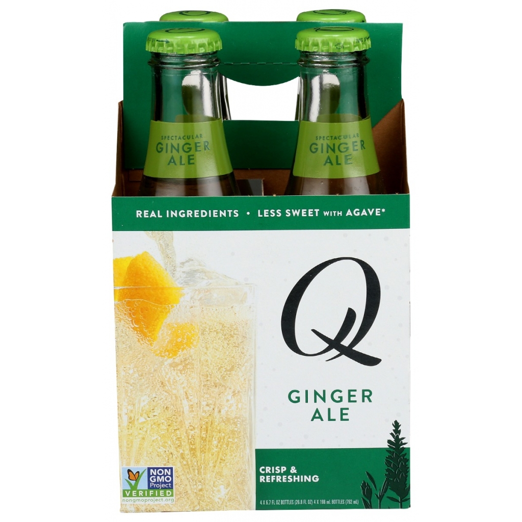 Q Ginger Ale 4 Pack - 26.8 fl oz