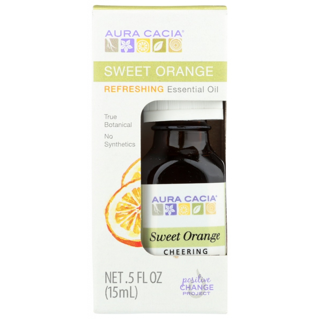 Sweet Orange Essential Oil - Uplifting Aroma, 0.5 oz