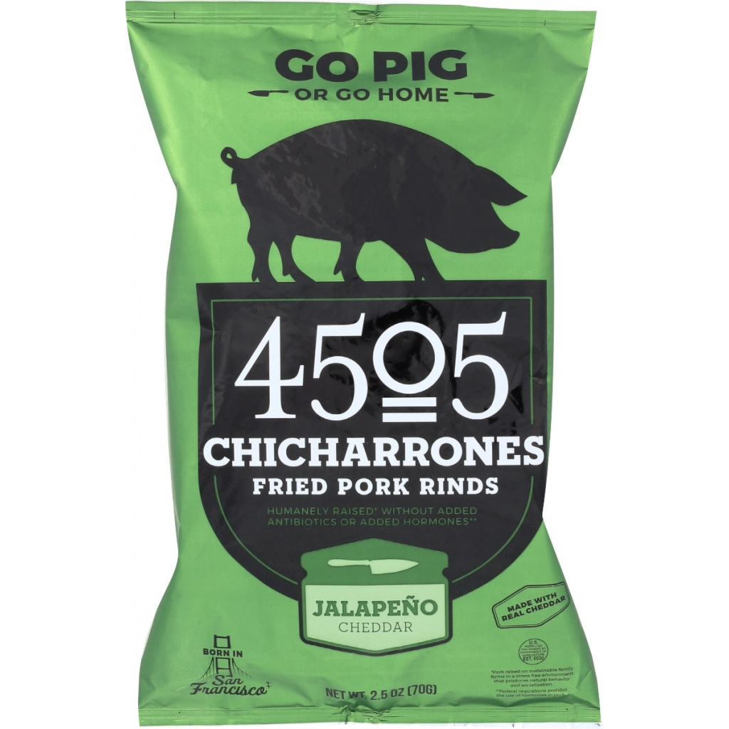 Jalapeno Cheddar Fried Pork Rinds - 2.5 Oz