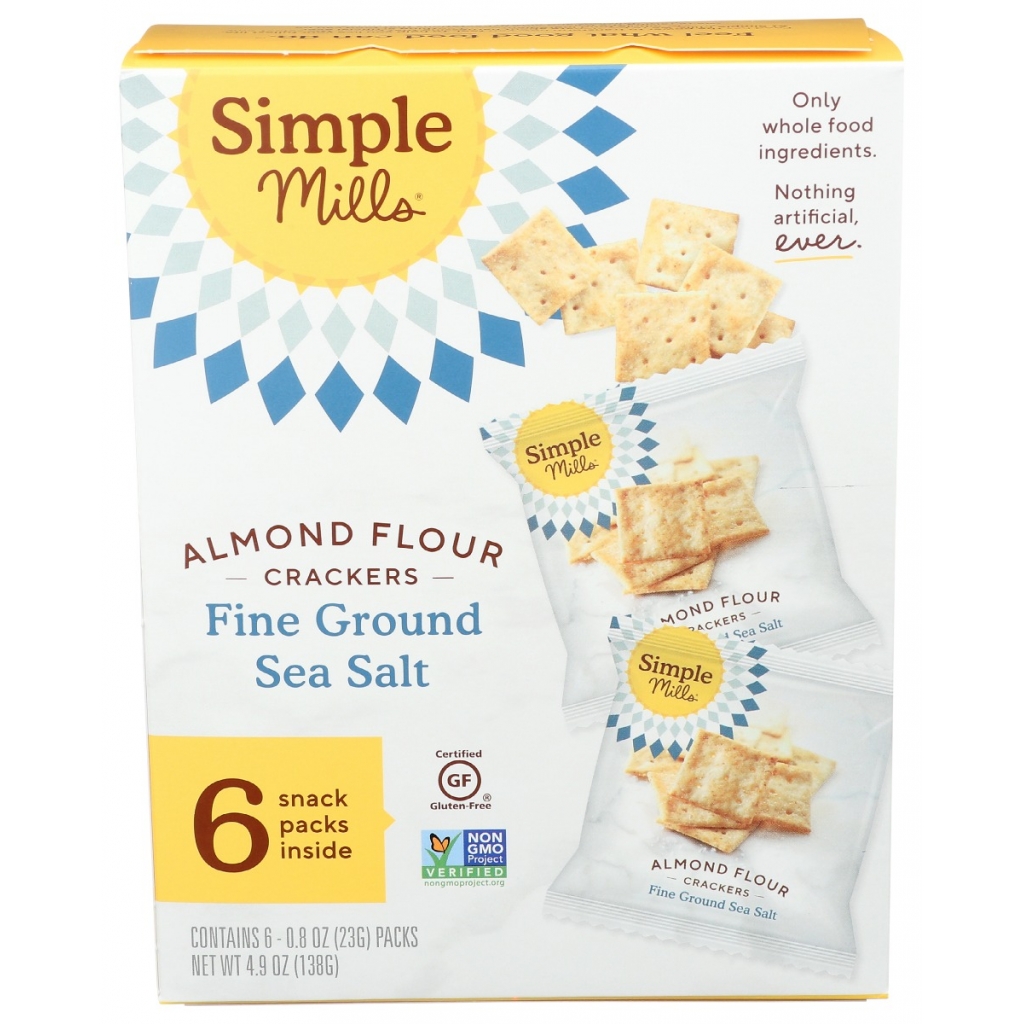 Fine Ground Sea Salt Almond Flour Crackers – 4.8 oz