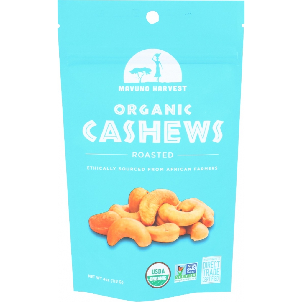 Organic Roasted Cashews - 4 oz