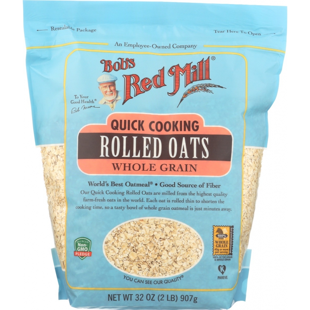 Organic Quick Cooking Rolled Oats, 32 oz