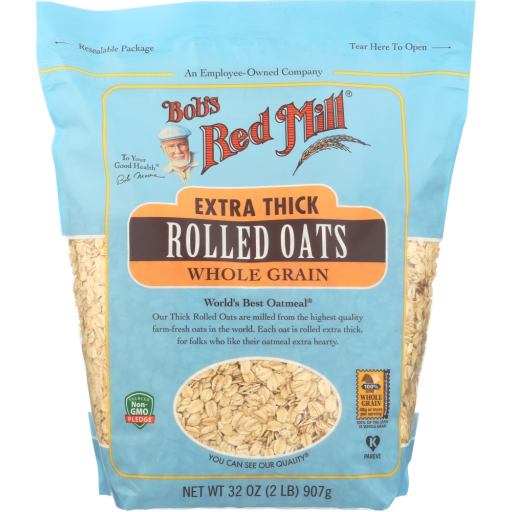 Extra Thick Rolled Oats for Hearty Meals, 32 oz