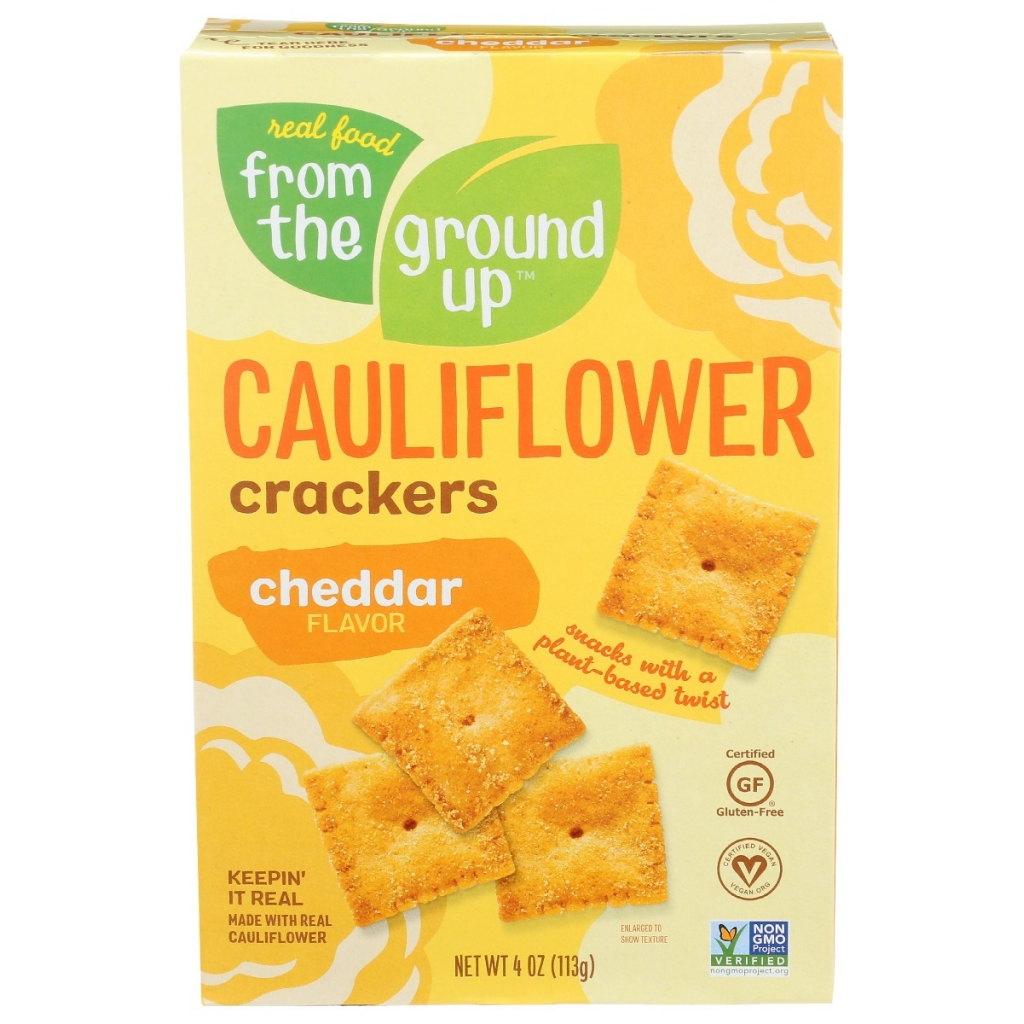 Cheddar Cauliflower Crackers - 4 oz