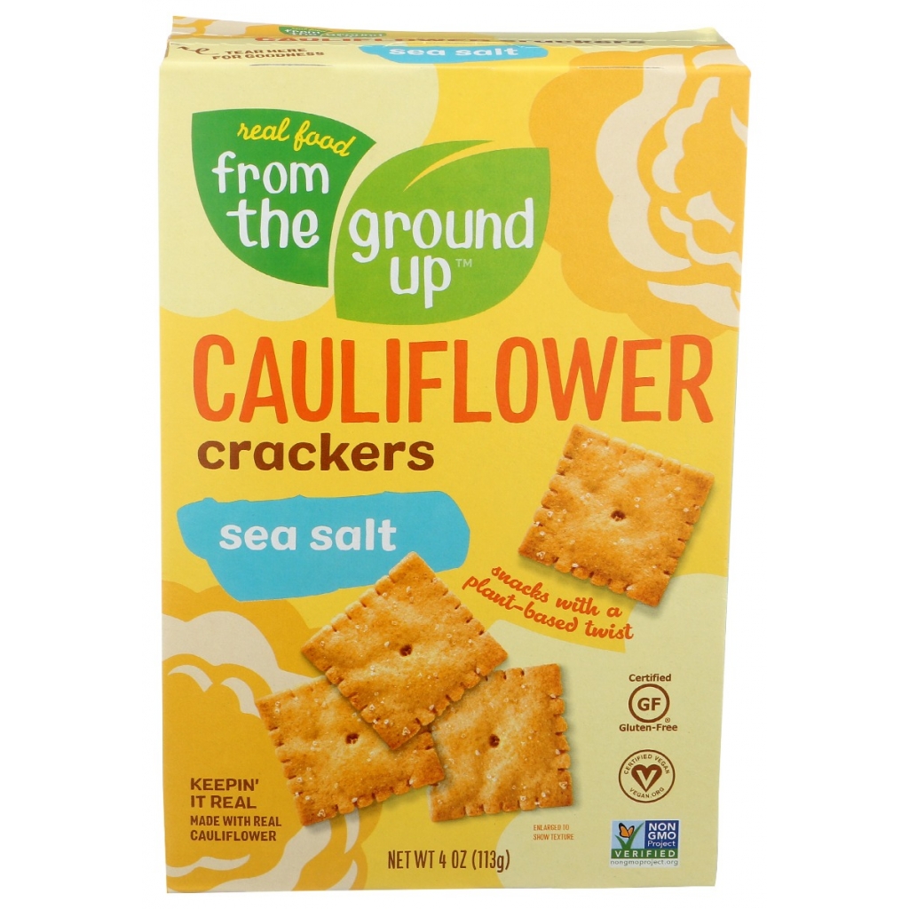 Sea Salt Cauliflower Crackers - 4 oz