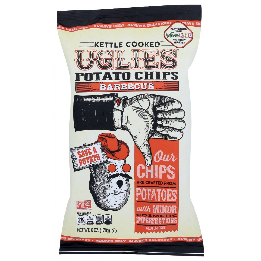 Uglies Barbecue Potato Chips, 6 oz