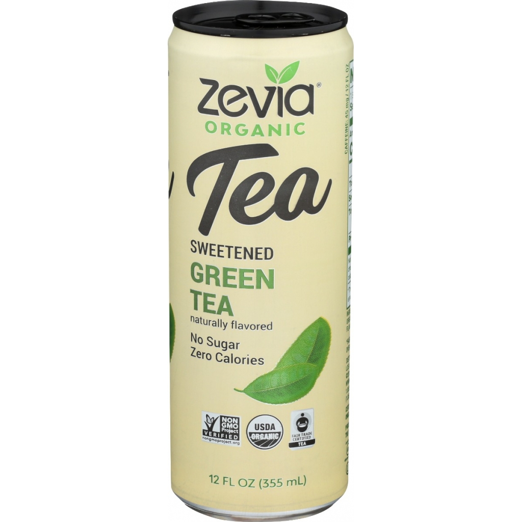 Zevia Organic Green Tea - 12 FO